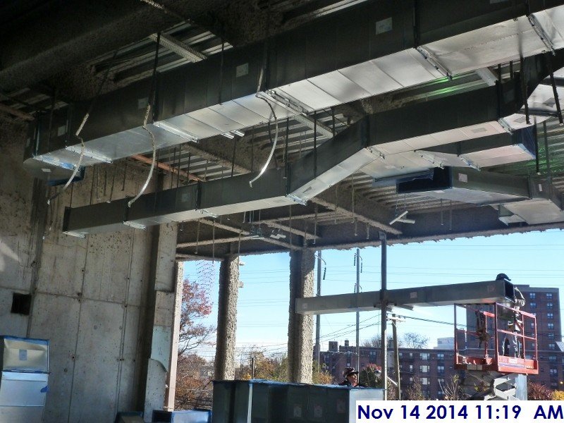 Continued installing duct work at the 2nd floor Facing South -East
